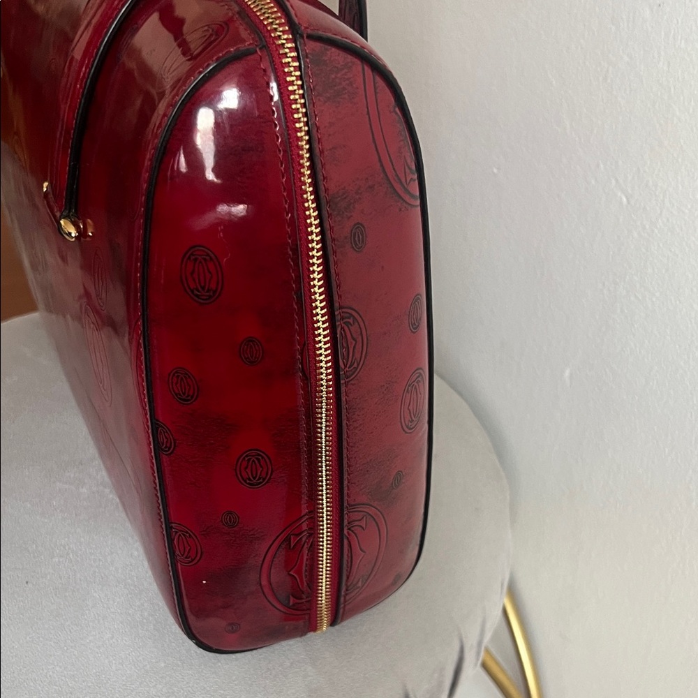 Vintage Must de Cartier "Happy Birthday" series top handle handbag - Picture 3 of 11